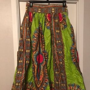 African Print Skirt